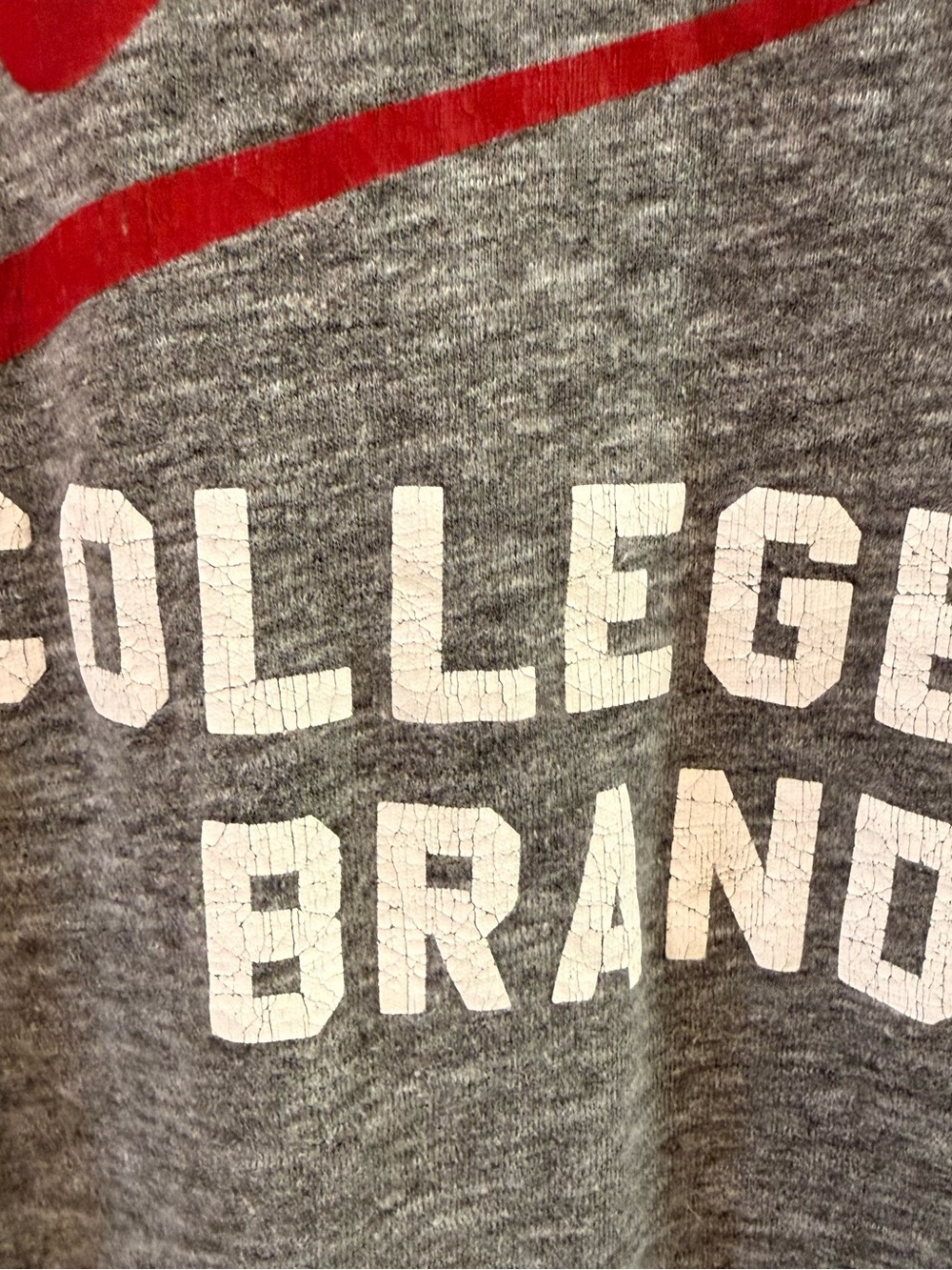 Superdry College Brand Graphic T Shirt Gray Red Blue Men’s Small Y2K - Picture 3 of 10